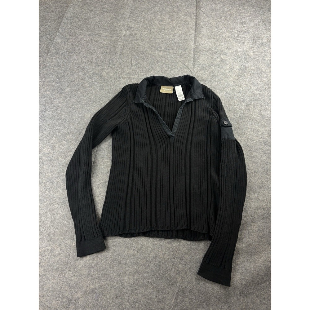 Y2K VTG Liz Claiborne Lizwear Ribbed Longsleeve Sweater Polo Collared Women's L
